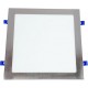 Placa LED de Techo 25W Cuadrada (CCT Regulable en Blanco-Neutro-Cálido) Panel LED Níquel