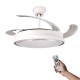 Ventilador de Techo con Luz Led 70W (40W/Luz+30W/Motor),Con Control Remoto Regulable y Cambiar Color